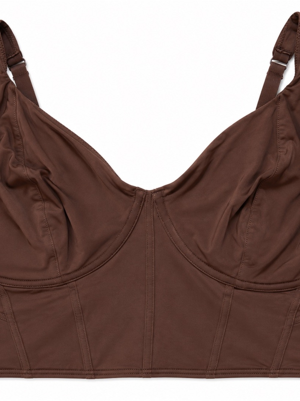 Gilly Hicks Brown Seamless Longline Bra - Women Intimates & Sleepwear